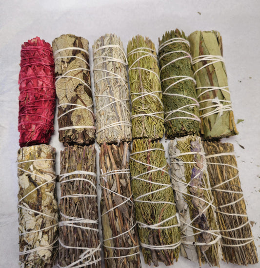 Salvia & Hierbas para Limpieza, Purificación, Práctica Espiritual