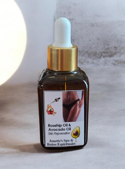 Rosehip and Avocado Oils for Skin Rejuvenation