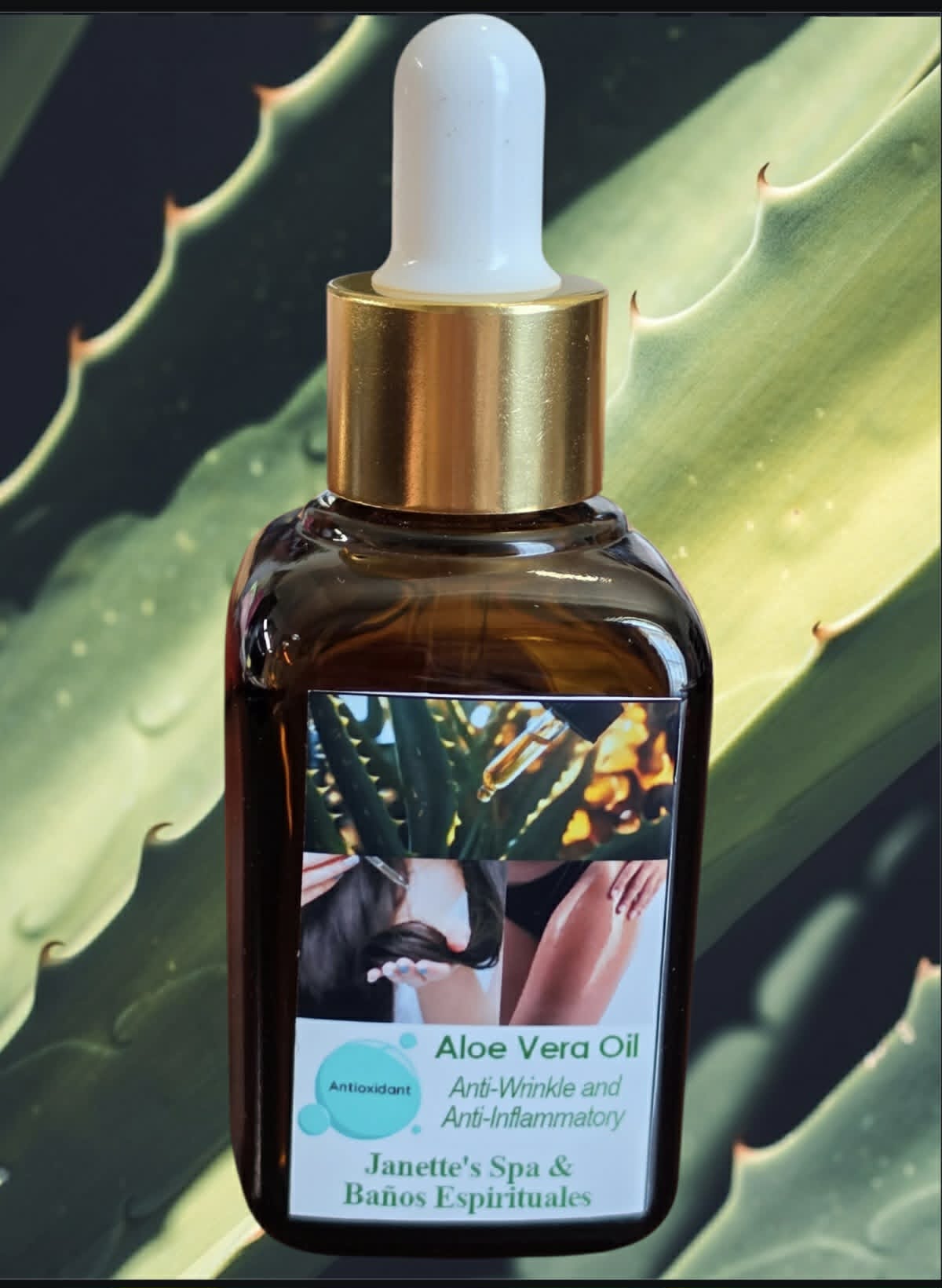 Aloe Vera Oil for Anti-Wrinkle, Antioxidant and Anti-Inflammatory